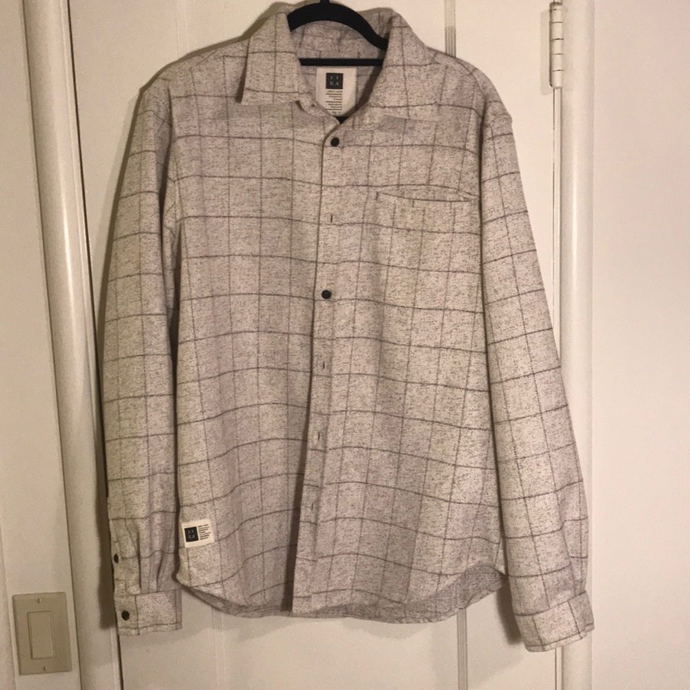 COPY - Creme Large Grid LIRA Flannel